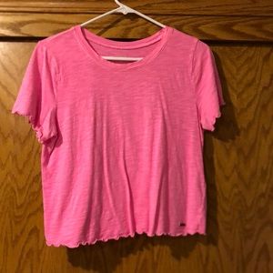 Hot pink Hollister crop top
